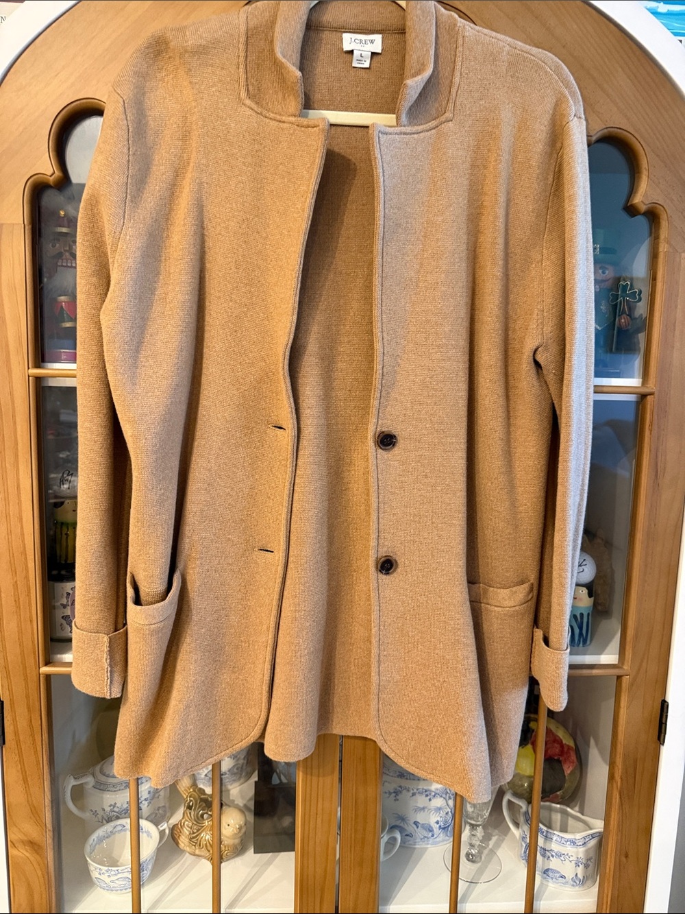 J. Crew Camel Wool-Blend Blazer